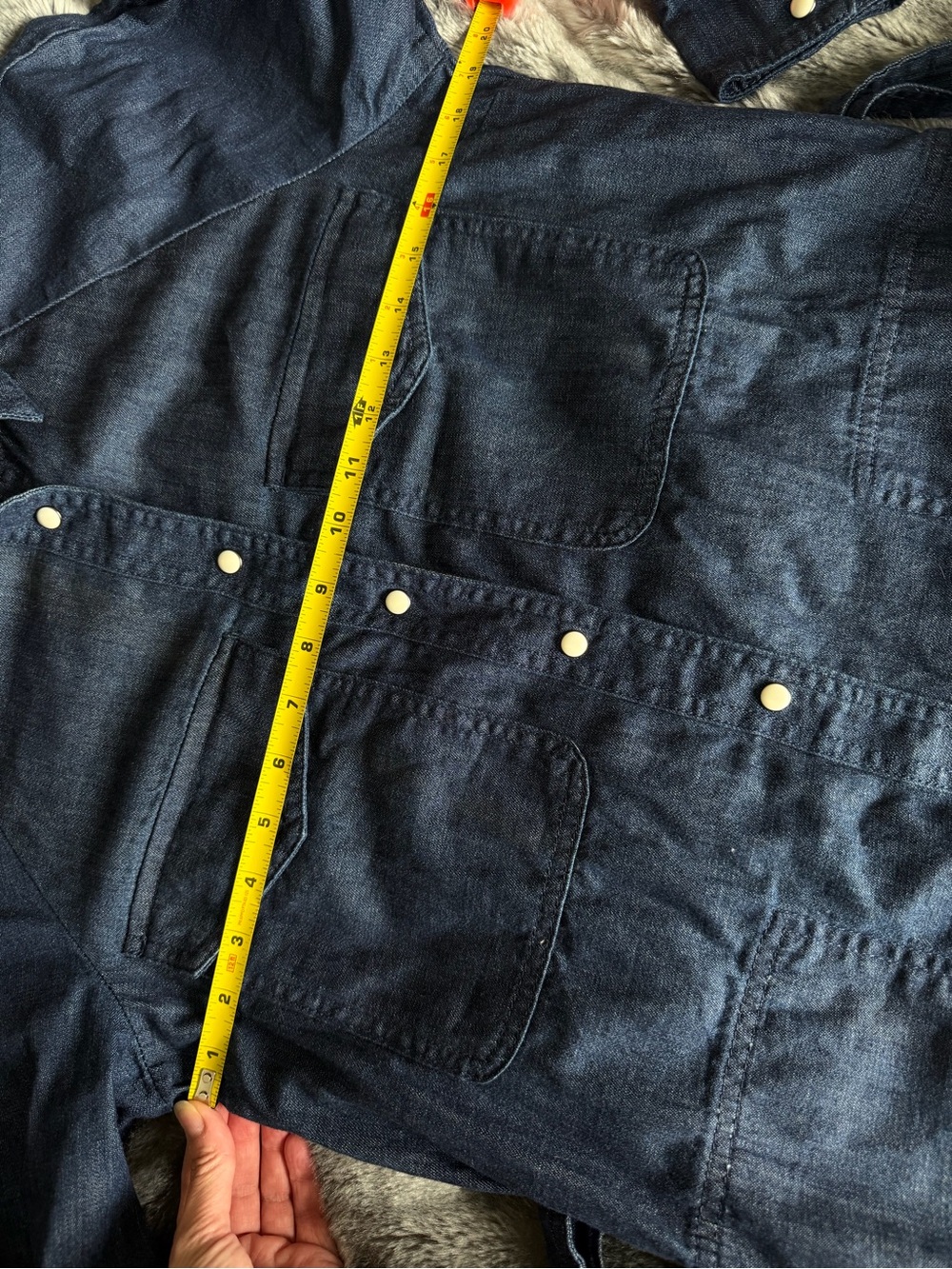 Banana Republic belted denim midi dress - Picture 8 of 15